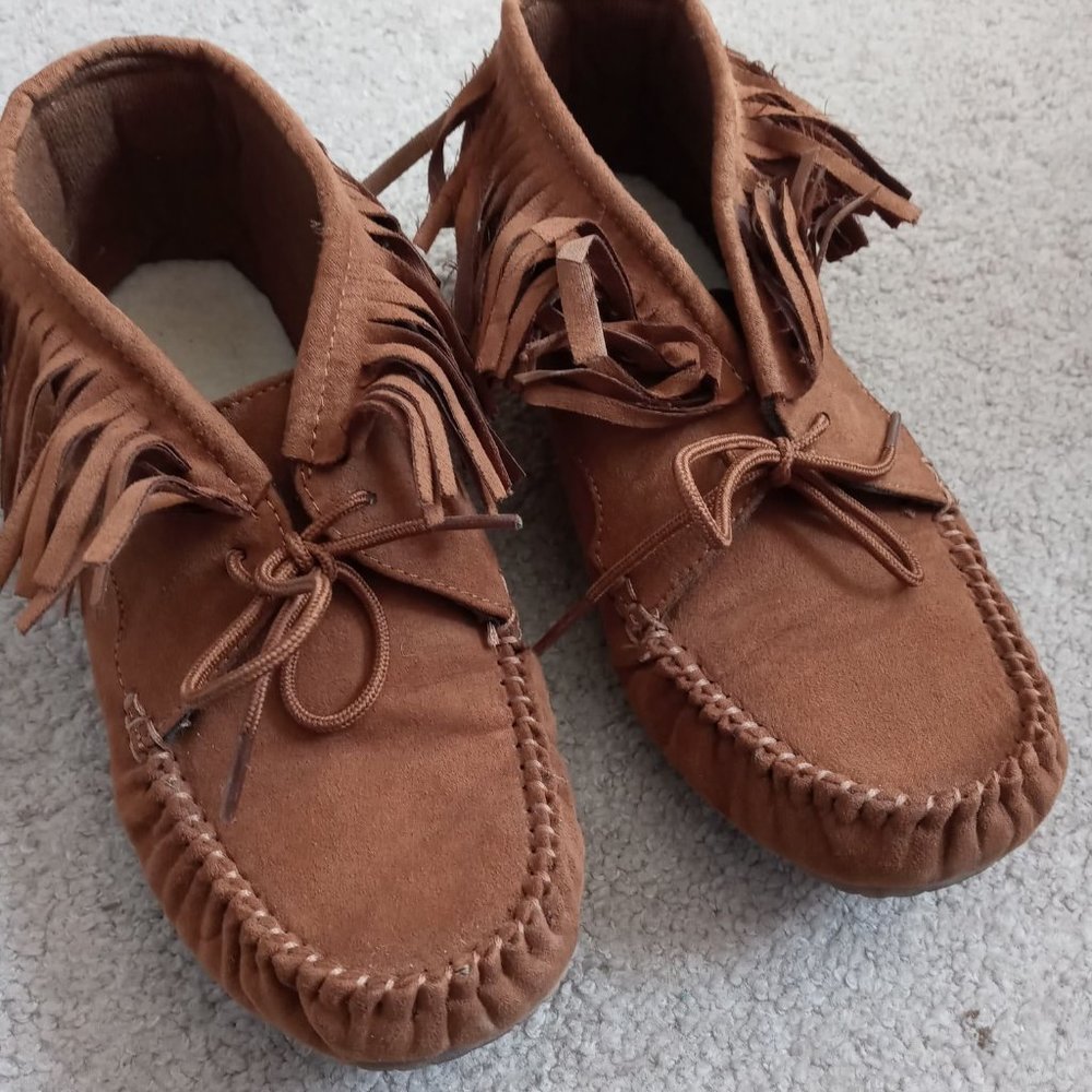 5/$35-Faux Suede Moccasin Slippers